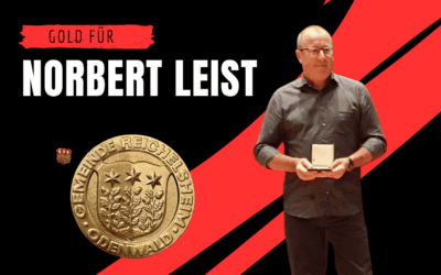 Norbert Leist erhält die goldene Sportmedaille