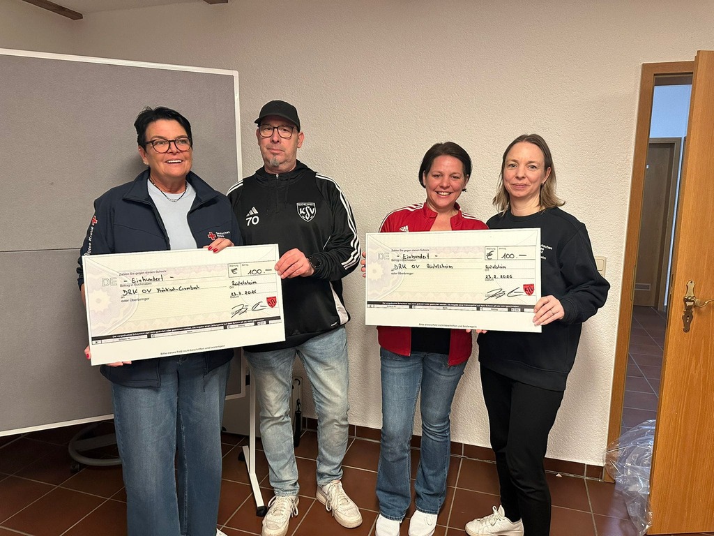 Jugend sagt Danke: Spende an zwei DRK-Ortsvereine