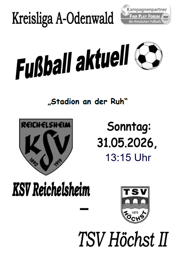 Stadionheft vom 28.05.26