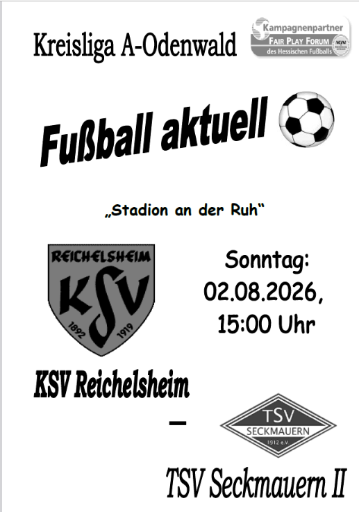 Stadionheft vom 29.07.2026